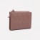 Women's wallet on the button, powder color