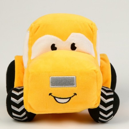 Tractor soft toy, yellow color-4