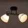 Chandelier 2002/2 E27 60W black+chrome 44x26x25 cm Bayerlux