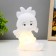 Nightlight "angelic baby" LED from battery 3xlr44 white 7x10x15cm Risalux