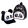 Children's set "Panda" (backpack+cap), river. 52-54 cm