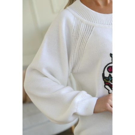 Female sweatshirt, size 44, white color-7