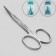 Scissors are manicure, bent, 9.5 cm, on the blist, the color is silver, B-128-D-s.