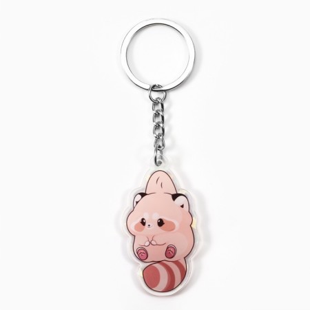 Key keychain holographic "Red Panda", 2.9 x 5.2 cm-3