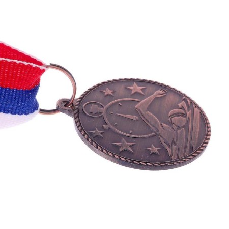 Medal thematic "swimming", bronze, d = 3.5 cm-3