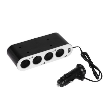 Torso cigarette lighter, 12-24 V, USB, wire 50 cm, backlight-1