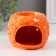 Aroma lamp ceramics "flowers" orange 7.5x7.5x7.5 cm