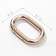 Oval -karabin, 31 × 20 mm / 23 × 12 mm, thickness - 4 mm, 5 pcs, gold color