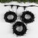 Garland "Clip-Light" 3 threads of 20 m, IP44, UMS, dark thread, 399 LED, glow white, flickering all LEDs, 24 V