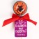 Lollice "Sweetness or Muck" with taste: Orange, 17 g