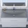 Sink uperwood Foster Quartz 90 cm, quartz, gray matte, concrete