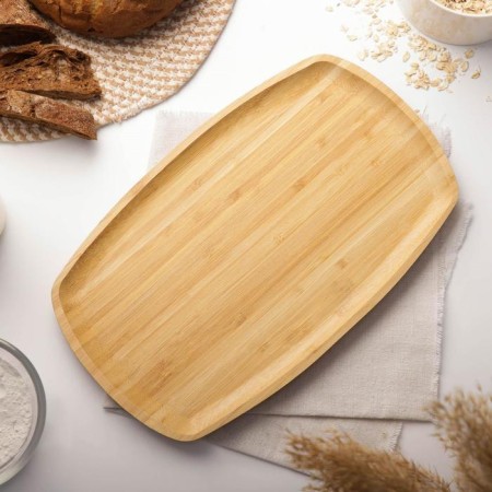 STRIATA shade for feeding, oval, 33 × 20 cm, bamboo-1