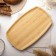 STRIATA shade for feeding, oval, 33 × 20 cm, bamboo