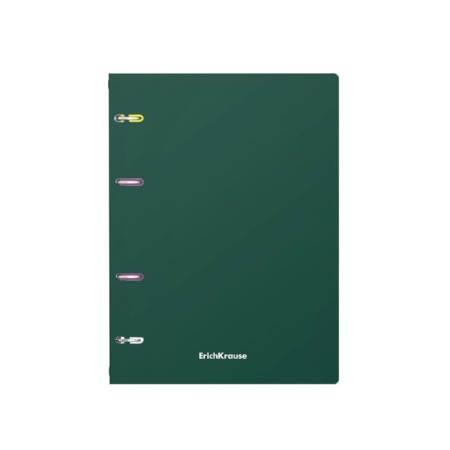 A notebook on the rings A5, 80 sheets in the Erichkrause "Classic", a plastic cover, an offset unit, whiteness is 100%, mix-1