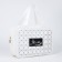 Cosmetic bag with lightning, white color