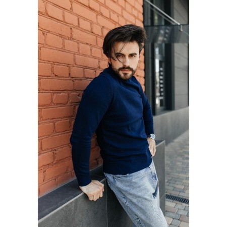 Jumper male ise, size 54, dark blue color-9