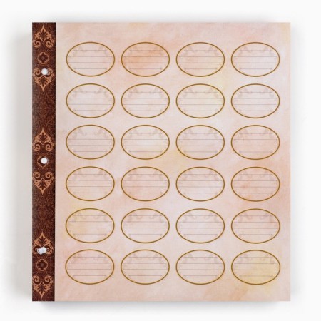 The genealogy book with a frame under the photo "Pedigree Book", under a tree, 50 sheets, 21.5 x 23.7 cm-15