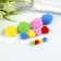 Pompons for creativity, assorted, 5 colors, 8 mm/15 mm/25 mm, (set of 100 pcs)