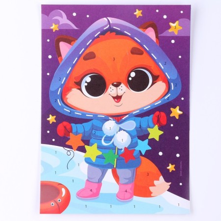 New Year's set for creativity. Application by foil "New Year! Fox "-2