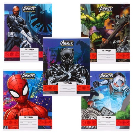 Notebook in a cage 24 sheets, 5 types of mix, cover coated paper, spider-man-2