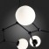 Suspended chandelier ST LUCE. SL1506.403.08. Chieti. 8x40 W, E14, 112x112 cm, black color