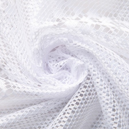 Tulle to the kitchen without curtain tape, 200x165 cm, white color, 100% polyester-3