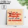Mini postcard "Do not flatter", Santa Claus 7 x 7 cm, New Year