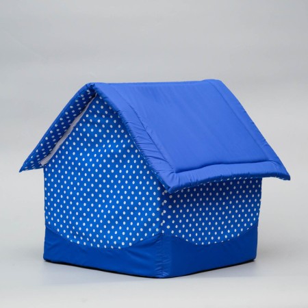 House "Tenderness", 34 x 32 x 37 cm, blue-2