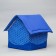 House "Tenderness", 34 x 32 x 37 cm, blue