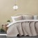 Bedspread with pillowcases "Tina", size 230x250 cm, color light gray