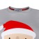 Pajama New Year's Women's KAFTAN "Santa", red/gray color, size 48-50