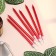 Candles in the cake "Royce", 6 pcs, high, 12.5 cm, ruby ​​metallic