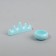 Manicure handle stand and a jar jar, blue color