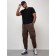 Cargo jeans men, size 52, brown color