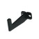 Krulychik holder for storing heavy objects, 7 cm, wall, black