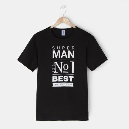 Male T -shirt KAFTAN "MAN", Black, size 56-4