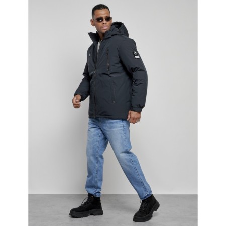 Male jacket, size 58, dark blue color-1