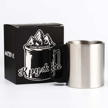 Thermal circle, 180 ml, tourism "Master K", retains heat 2 hours, 8 x 9.5 cm, chrome-1