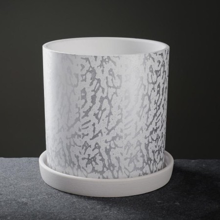 Flower Sharm Pot White Cylinder No. 2, 2l
