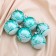 Set of balls plastic D -6 cm, 6 pcs "Emerald - Winter Forest" Green