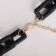 The necklace "chain" is right angles, the color is black, 48cm