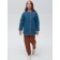 Bilateral jacket for girls, height 146 cm, jeans color