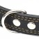 Collar leather two-layer dimensionless, 69 x 3.5 cm, Osh 45-60 cm, black