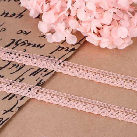 Capricon lace, 12 mm × 10 ± 1 m, beige color-1