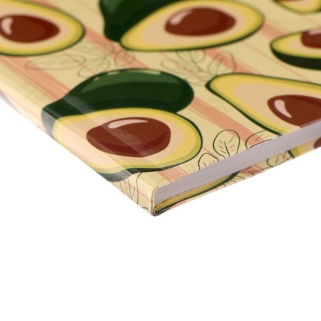 Notebook A5, 64 sheets in the Avocado line, integral cover, glossy lamination, offset block-2