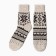 New Year. Women's socks, beige color, rr 23-25