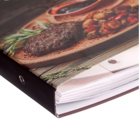 A book for recording culinary recipes A5, 80 sheets on the rings of "cooking", solid cover, colored separators, an offset unit-2