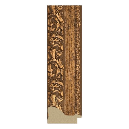 Mirror in the baguette frame, bronze vignette 85 mm, 65.4x65.4 cm-2