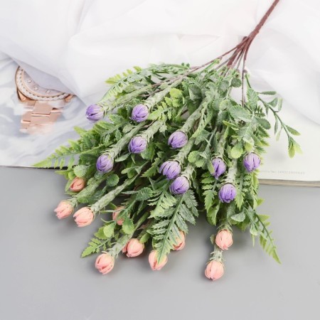 Bouquet "Ranunkulus Mini with Fern" 2x30 cm, mix-4