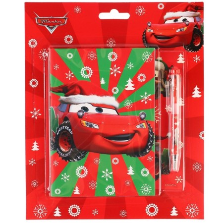 Chancellery set "Happy New Year", notebook A6, pen, stickers, cars-9